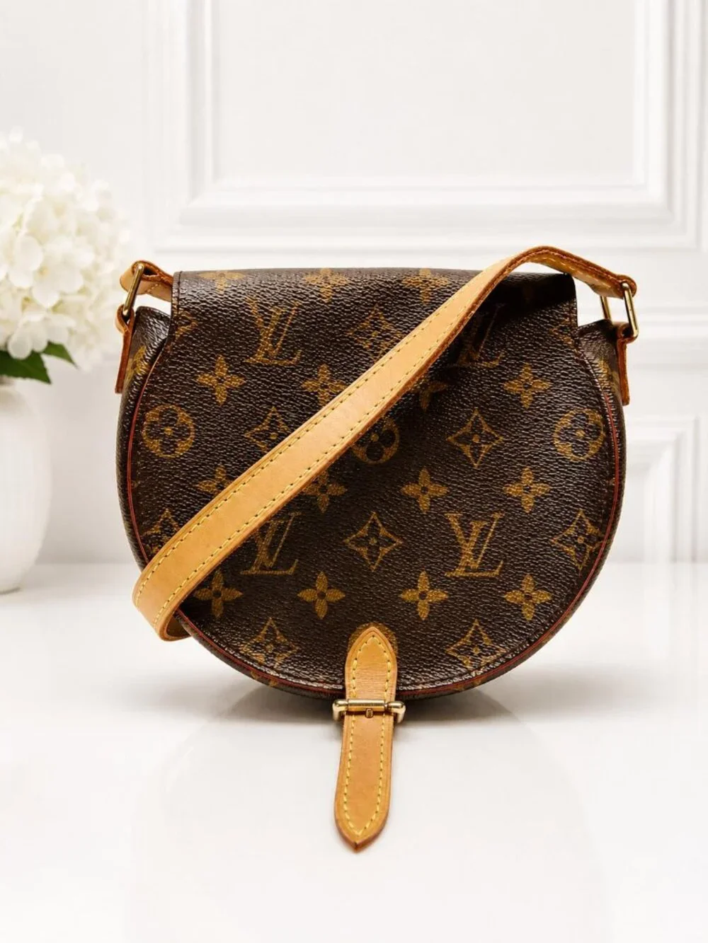 Authentic Louis Vuitton Vintage Tambourin Monogram Shoulder Bag